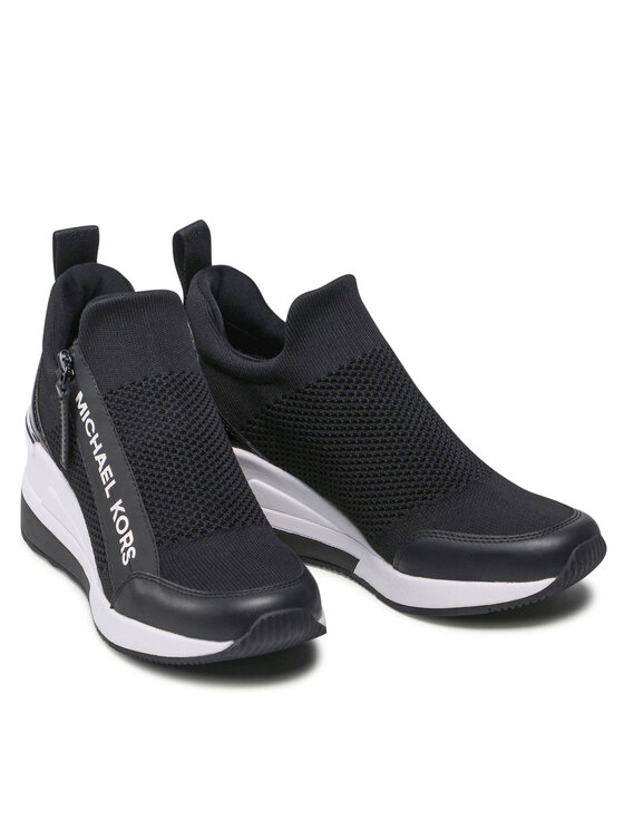 MICHAEL Michael Kors Снікерcи MICHAEL Michael Kors Willis Wedge Trainer 43S2WIFS1D Чорний