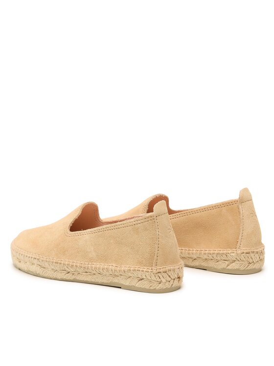 Manebi Еспадрильї Manebi Suede Flat Espadrilles Бежевий