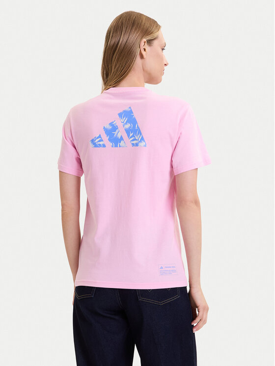 adidas adidas Marškinėliai House of Tiro Graphic JV8524 Rožinė Regular Fit