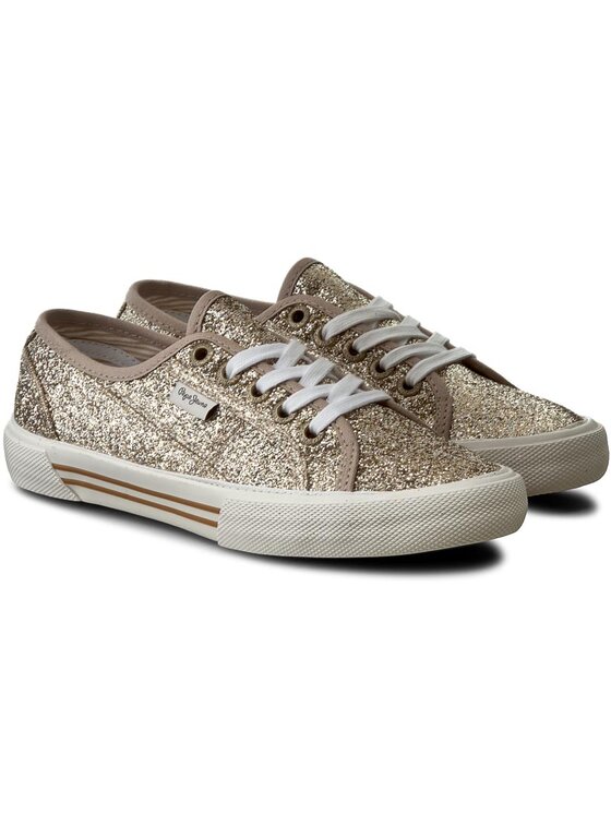 Pepe Jeans Tenisówki Pepe Jeans Aberlady Flash PLS30498 Złoty