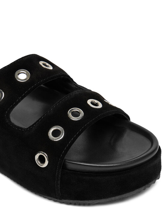 Inuikii Klapki Inuikii Suede Studs 70103-153 Czarny