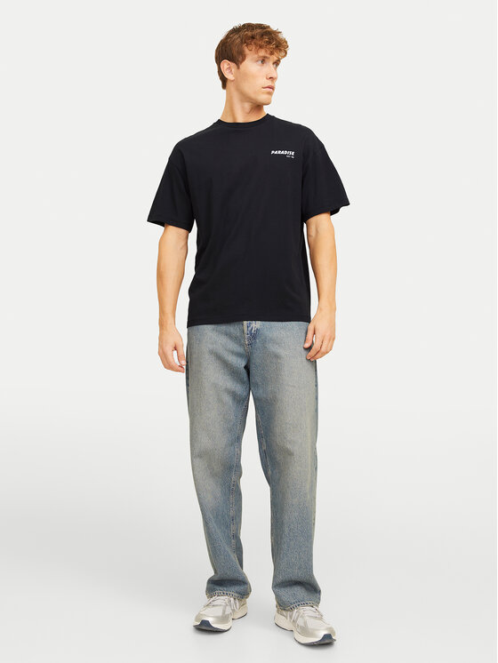 Jack & Jones Jack & Jones T-shirt Charge 12269384 Crna Relaxed Fit