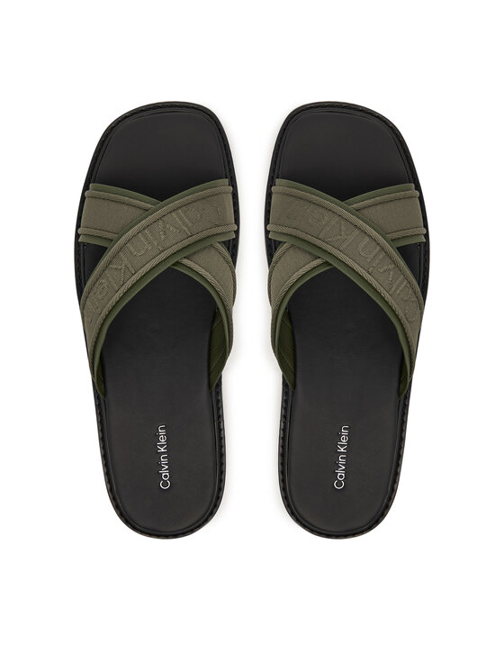 Calvin Klein Chanclas Calvin Klein Sq Molded Sandal Xcross Wb HM0HM02101 Verde