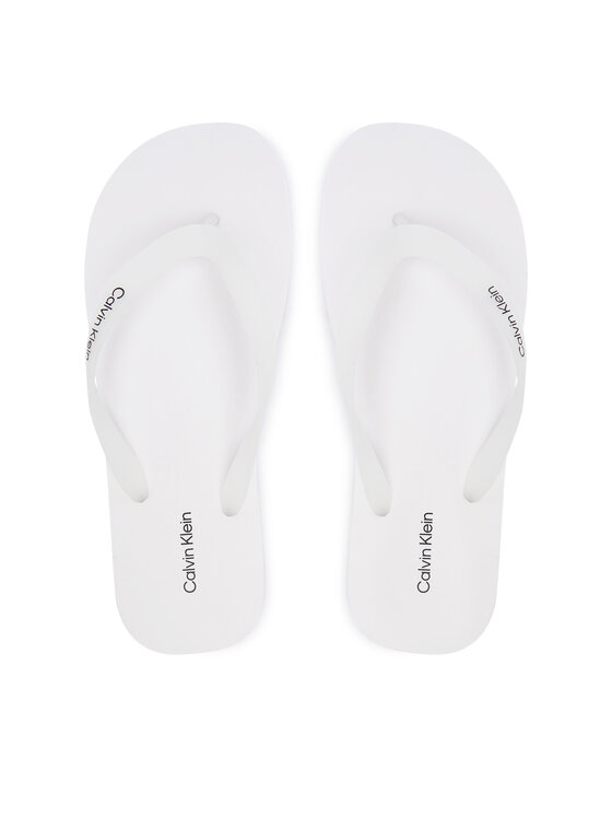 Calvin Klein Infradito Calvin Klein Logo Strap HM0HM02105 Bianco
