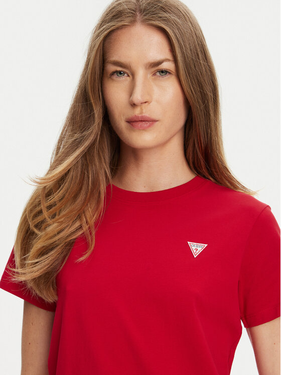 Guess Jeans Guess Jeans T-Shirt W4YI10 J1314 Κόκκινο Regular Fit