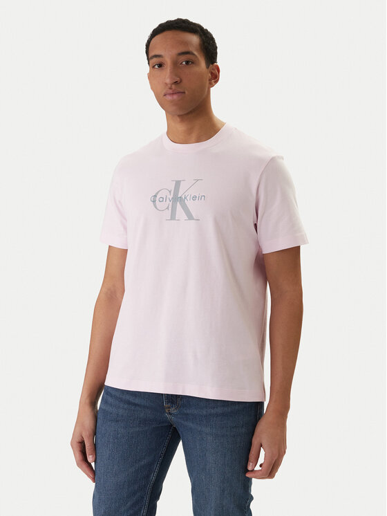 Calvin Klein Jeans Calvin Klein Jeans Camiseta Hero Monologo LV04RB862G Rosa Regular Fit