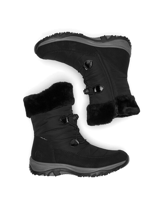 Cizme de zăpadă Rieker M9683-00 Negru | Epantofi.ro