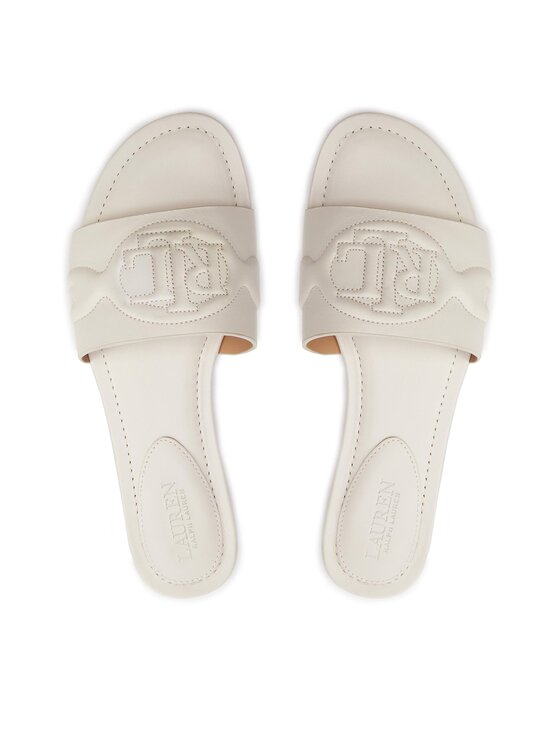 LAUREN RALPH LAUREN Şlapi Lauren Ralph Lauren 802935537001 Alb