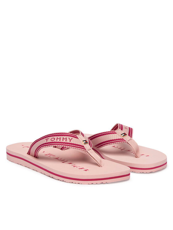 Tommy Hilfiger Žabky Tommy Hilfiger Th Webbing Summer Sandal FW0FW09193 Růžová