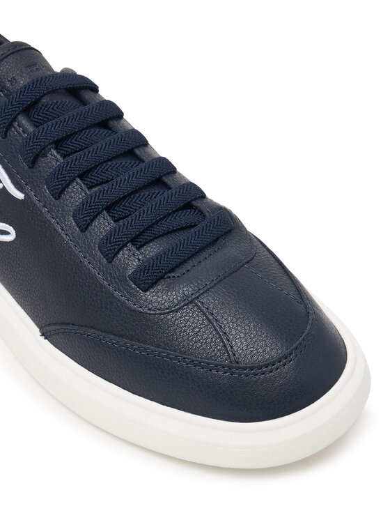 Tommy Hilfiger Sneakersy Tommy Hilfiger Th Icon Court Script Premium FW0FW09604 Granatowy