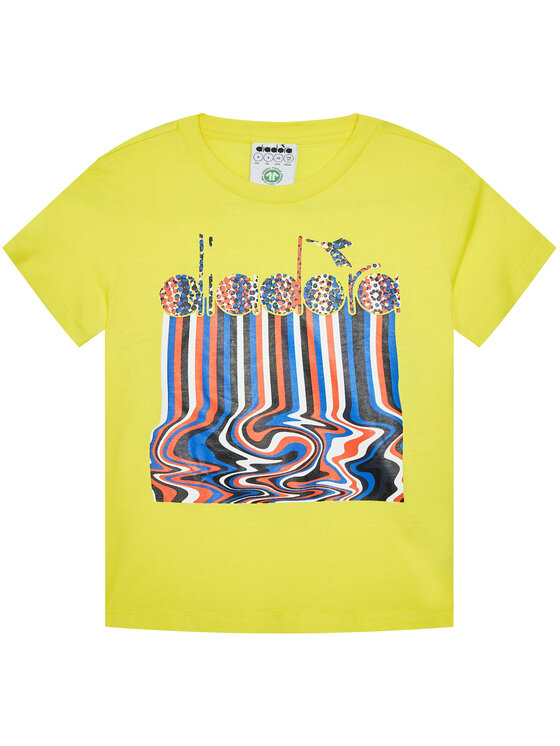 Diadora Diadora Completo t-shirt e pantaloncini sportvi Logo Drip 102.177131 Giallo Regular Fit