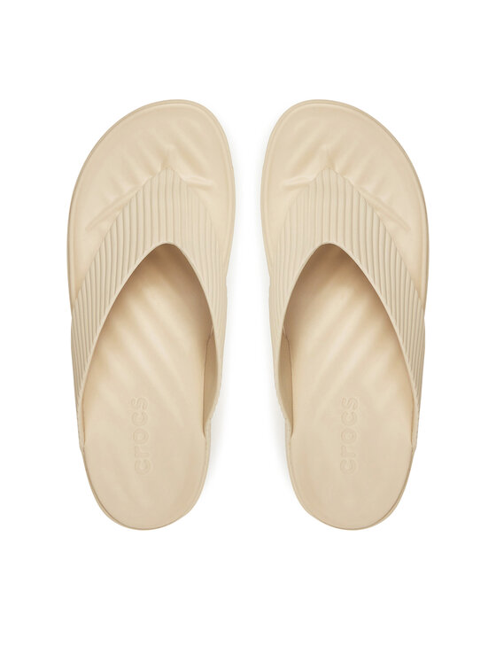 Crocs Japonke Crocs Getaway Groove Platform Flip 210700 Bež
