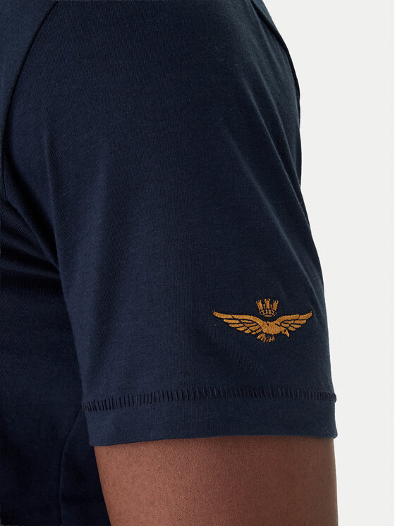 Aeronautica Militare Aeronautica Militare Camiseta 261TS2538UJ00727 Azul marino Regular Fit