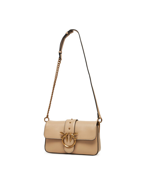 PINKO Ročna torba PINKO Love One Mini Slouchy Fl PE 25 PLTT 104340 A0QO Bež
