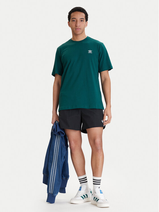 adidas adidas Футболка Trefoil Essentials KD1323 Зелений Regular Fit