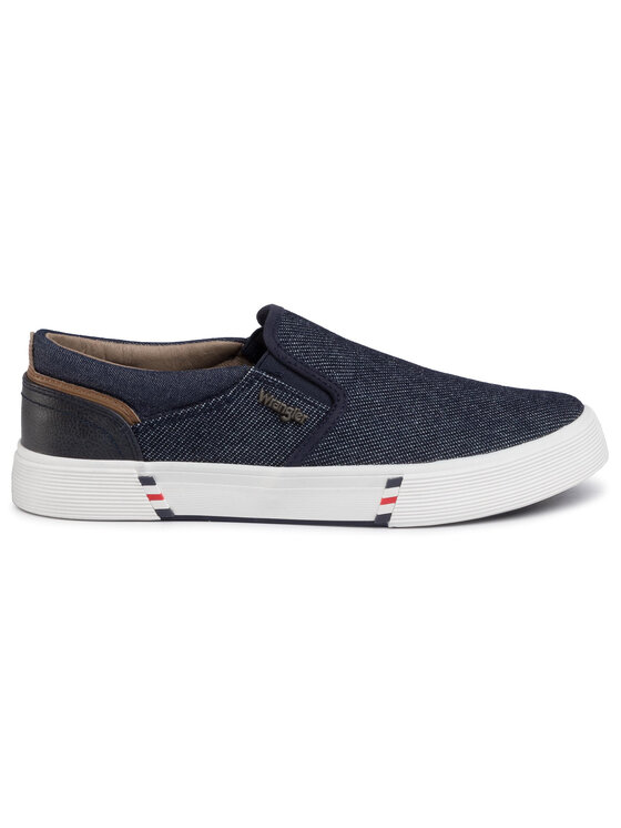 Wrangler Tenisówki Wrangler Monument Slip On WM01002A Granatowy
