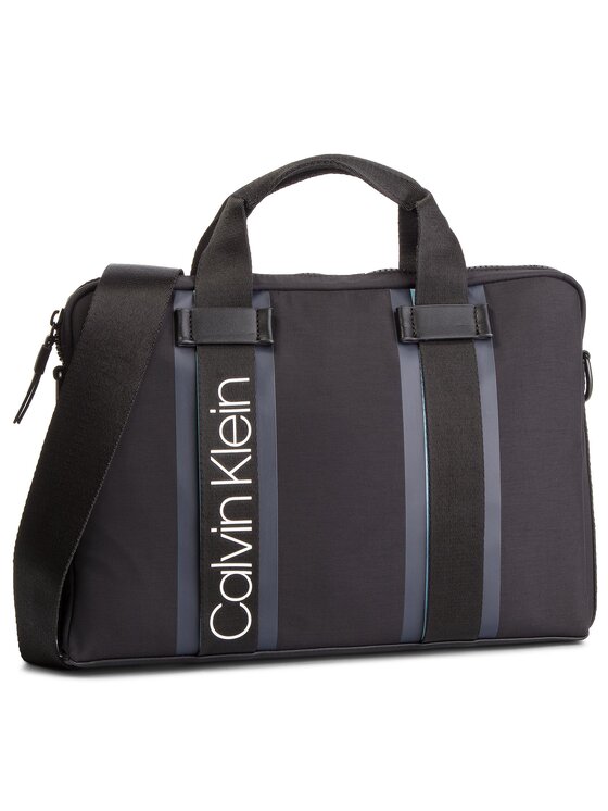 Calvin Klein Torba na laptopa Calvin Klein Clash Laptop Bag K50K504228 Czarny