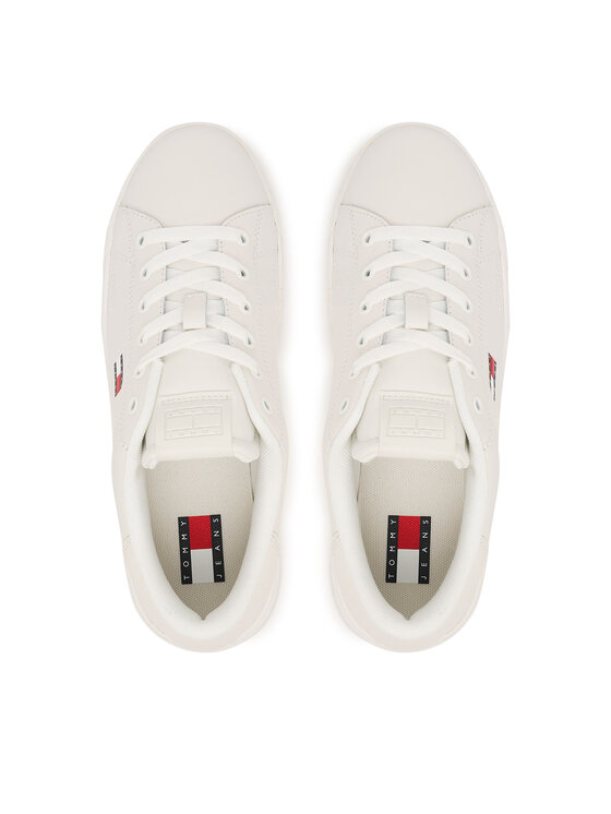 Tommy Jeans Tenisice Tommy Jeans Tjw Script Cupsole Flatform EN0EN02961 Bijela