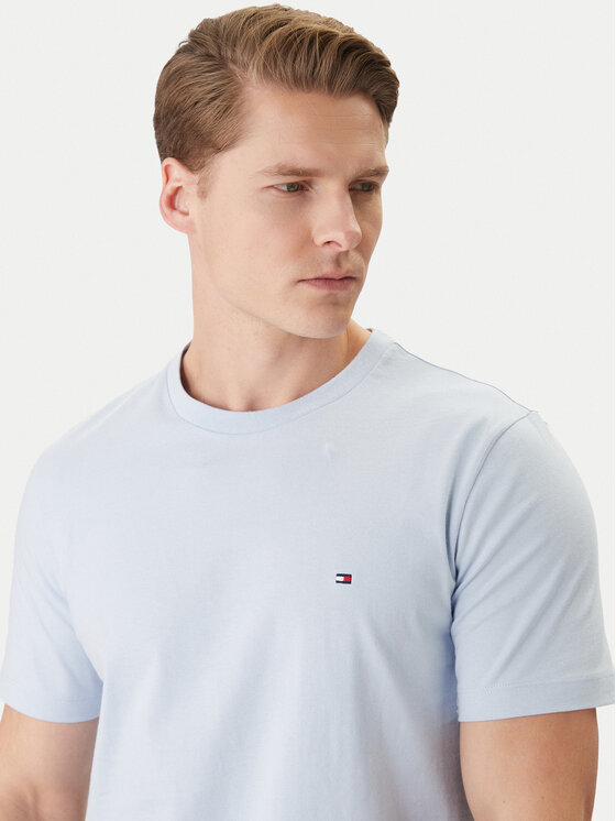 Tommy Hilfiger Tommy Hilfiger Camiseta MW0MW39995 Celeste Regular Fit