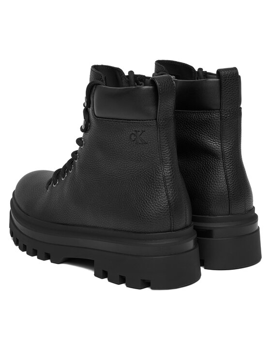 Calvin Klein Jeans Puszābaki Calvin Klein Jeans Lugged Hiking Lace Up Lth YM0YM01336 Melns