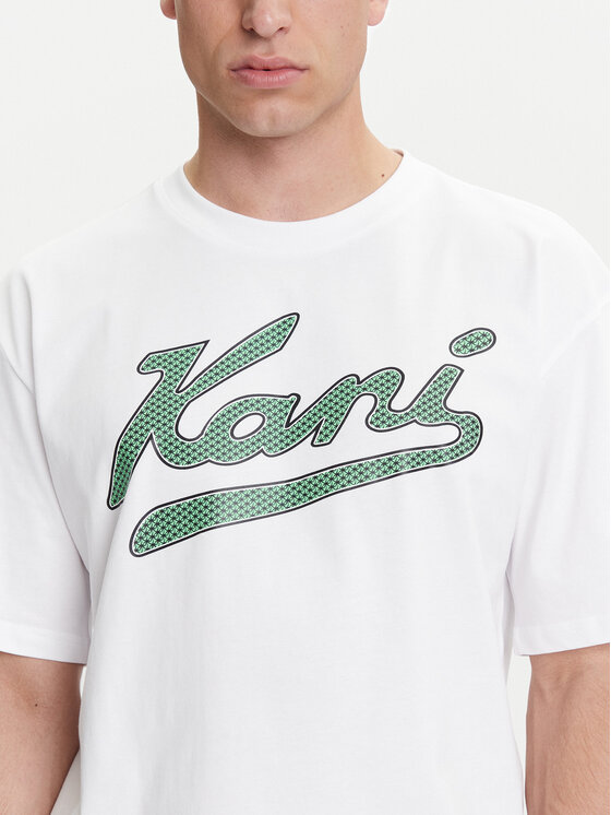 Karl Kani Karl Kani Póló Varsity Palm PD00005336 Fehér Relaxed Fit