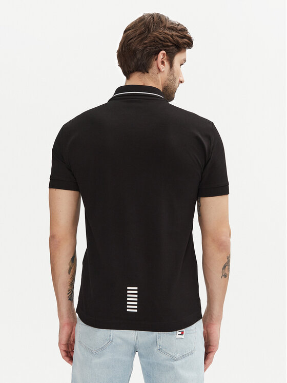 EA7 Emporio Armani EA7 Emporio Armani Polo 8NPF16 PJVUZ 1200 Crna Slim Fit