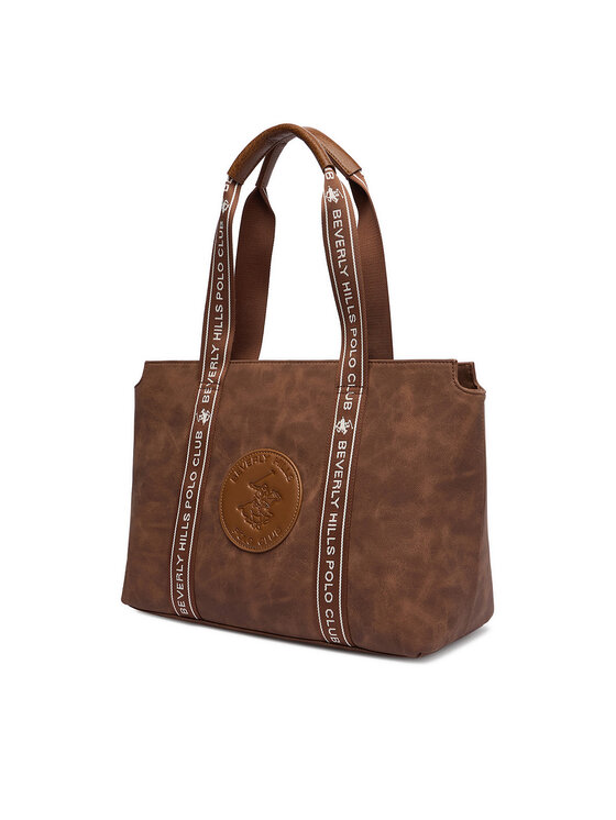 Beverly Hills Polo Club Torebka Beverly Hills Polo Club CWBEO-BHPC-L-007-10 Brązowy