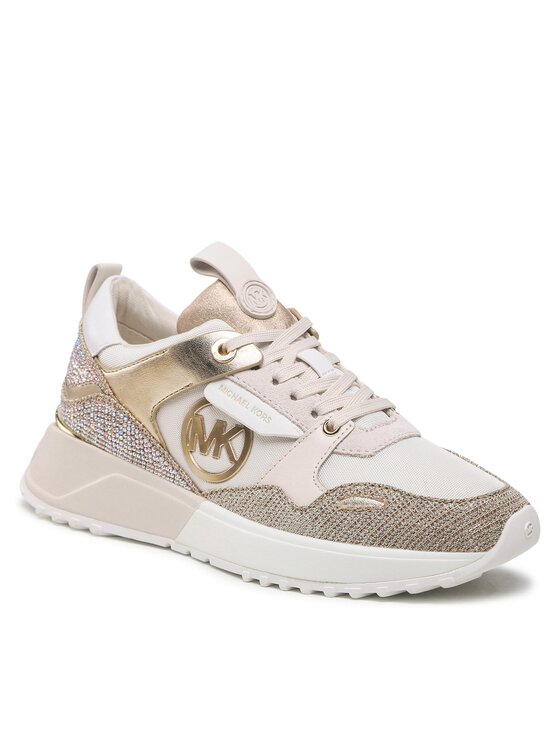MICHAEL Michael Kors Laisvalaikio batai MICHAEL Michael Kors Theo Trainer 43F2THFS3D Auksinė