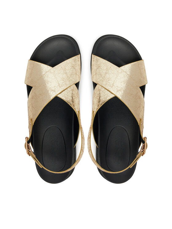 ONLY Shoes Sandále ONLY Shoes Onlminnie 2 15253212 Zlatá