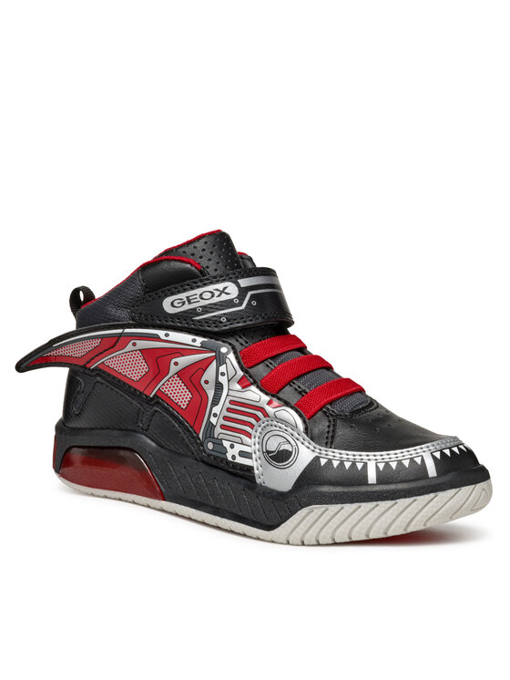 Geox Laisvalaikio batai Geox J Inek Boy J469CB 011BC C0048 DD Juoda