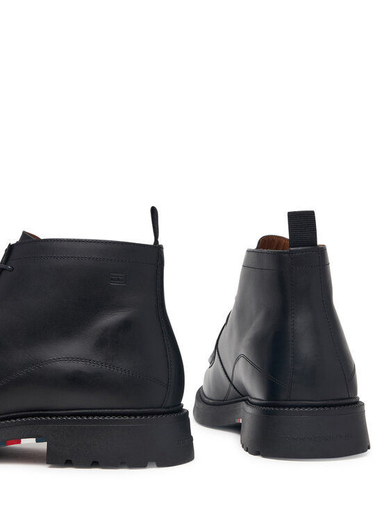 Tommy Hilfiger Bakancs Tommy Hilfiger Corporate Casual Lth Moc Chukka FM0FM05987 Fekete