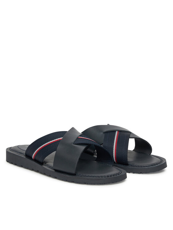 Tommy Hilfiger Šľapky Tommy Hilfiger FM0FM05415 Tmavomodrá