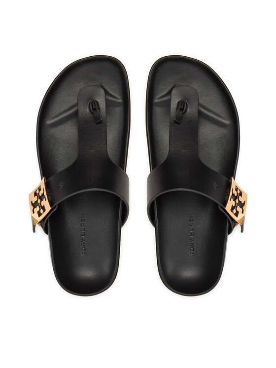 Tory Burch В'єтнамки Tory Burch Mellow Thong Sandal 155190 Чорний