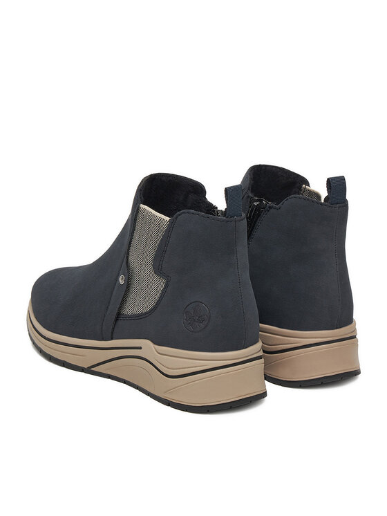 Rieker Botki Rieker CEO-N9561-14 Granatowy