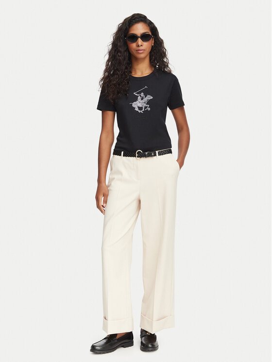 Beverly Hills Polo Club Beverly Hills Polo Club Футболка L1608-HR Чорний Regular Fit