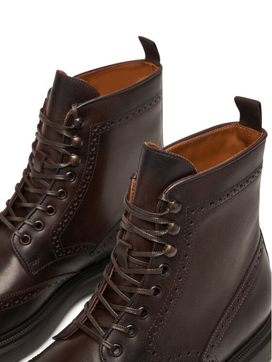 Polo Ralph Lauren Šnurovacia obuv Polo Ralph Lauren 811974131001 Hnedá