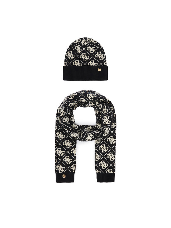 Guess Sál és sapka szett Guess GFBOX WP6401 Fekete