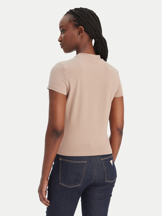 Guess Guess T-shirt W4BI26 J1314 Bež Regular Fit