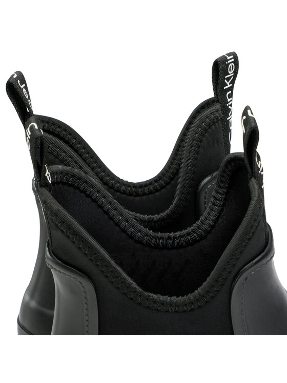 Calvin Klein Jeans Gumicsizma Calvin Klein Jeans Mid Rainboot Chelsea YW0YW01034 Fekete
