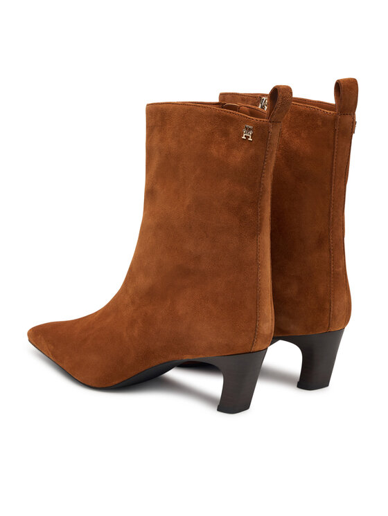 Tommy Hilfiger Botines Tommy Hilfiger Kitten Heel Suede Ankle Boot FW0FW09670 Naranja