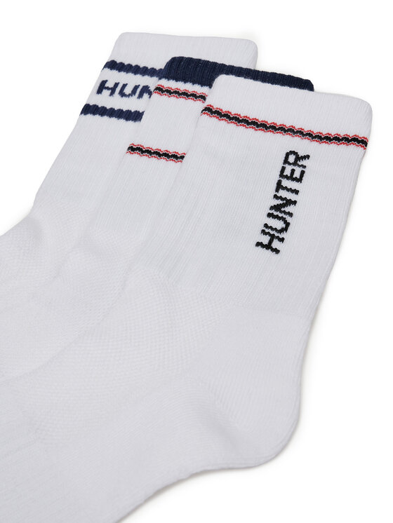Hunter Dolge nogavice Hunter AS_HUNTER_02W_SS25 (3-PACK) Bela