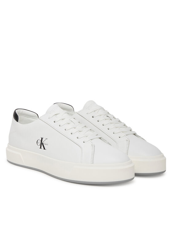 Calvin Klein Sneakers Calvin Klein Basket Cupsole Laceup Lth Ml YM0YM01460 Alb