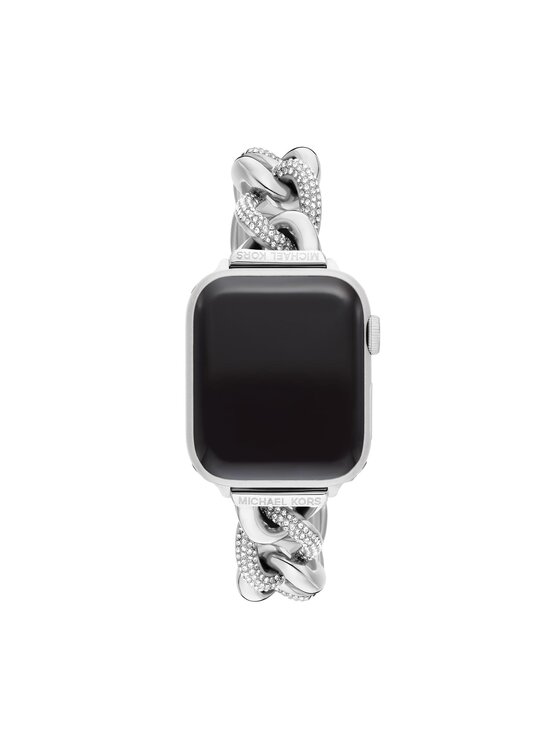Michael Kors Змінний ремінець для годиннаки Apple Watch Michael Kors MKS8058E Срібний