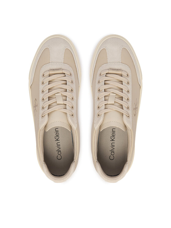Calvin Klein Sportcipők Calvin Klein Basket Cups Lup Wt Lth Su HW0HW02984 Bézs