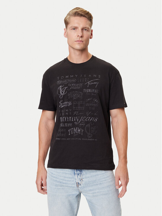 Tommy Jeans Tommy Jeans T-shirt Archive Logos DM0DM21584 Nero Relaxed Fit