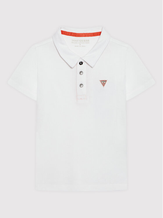 Guess Guess Polo majica N2GP03 KAPY0 Bela Regular Fit