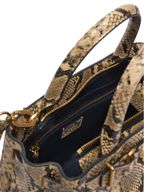 Tommy Hilfiger Borsetta Tommy Hilfiger American Icon Mini Tote Snake AW0AW18818 Marrone
