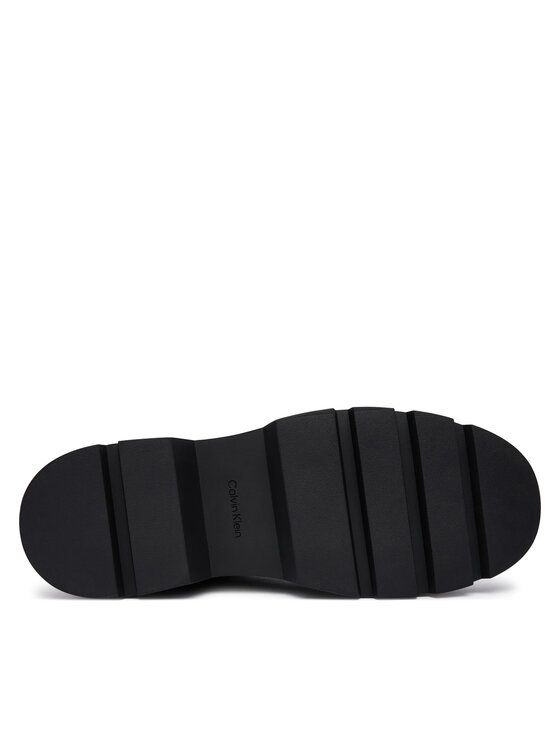 Calvin Klein Bakancs Calvin Klein Lugged Mid Lace Up Tc Tu Lth HM0HM02267 Fekete