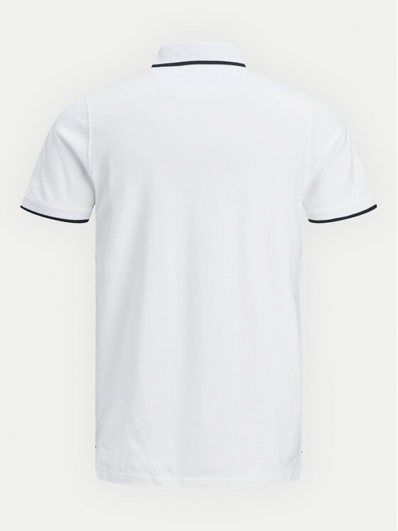 Jack & Jones Jack & Jones Поло Paulos 12136668 Білий Slim Fit