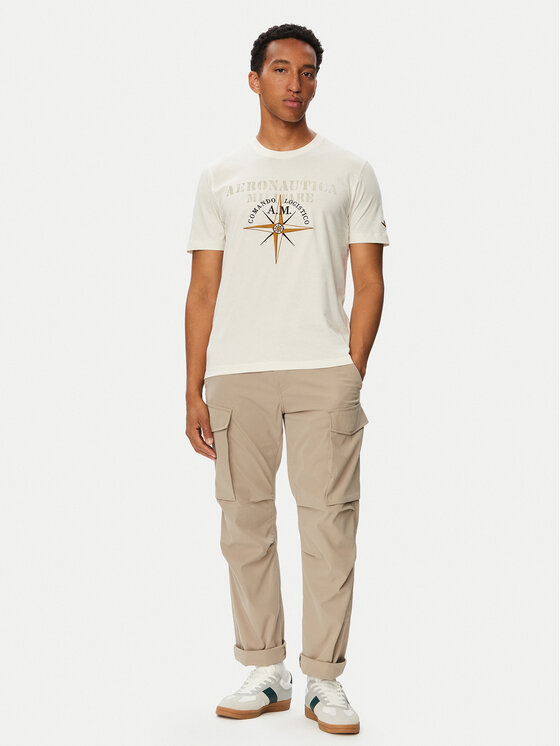 Aeronautica Militare Aeronautica Militare Camiseta 262TS2582UJ00750 Blanco Regular Fit